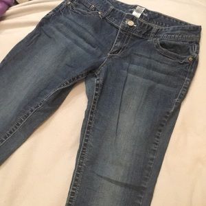 Straight Leg Blue Jeans